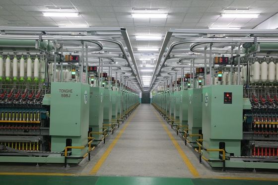 Mesin Pemintalan Tekstil Tc Cvc Viscose ISO9001 Sertifikat Perputaran RAkhirah